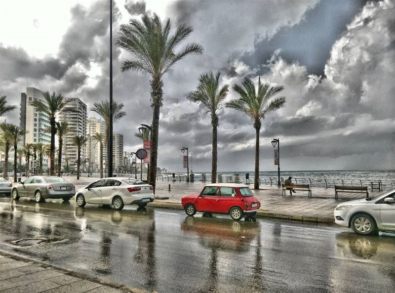 First Rain Beirut Lebanon Rain☔ (Beirut Down Town)