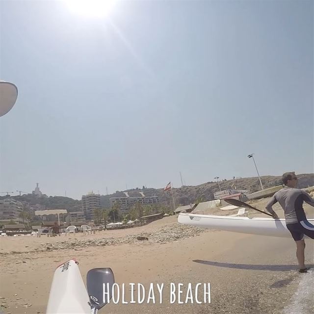 First real training from Holiday beach to Byblos jbeil.Distance:19.55 km... (Holiday Beach Resort)