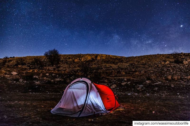 First shot of 2019 stars  stargazing  sky  snow mountains  trees ...