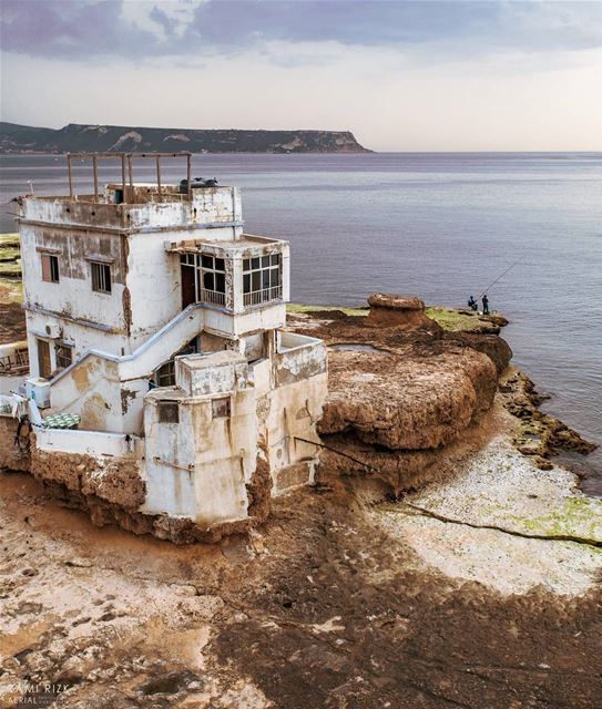 Floating House 🌊...  lebanon  anfeh  koura  north  dji  drones ... (Anfeh Al-Koura أنفه الكورة)