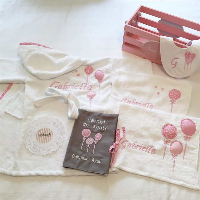 Fly away 🎈 Welcome to this world baby Gabriella 💖 Write it on fabric by...