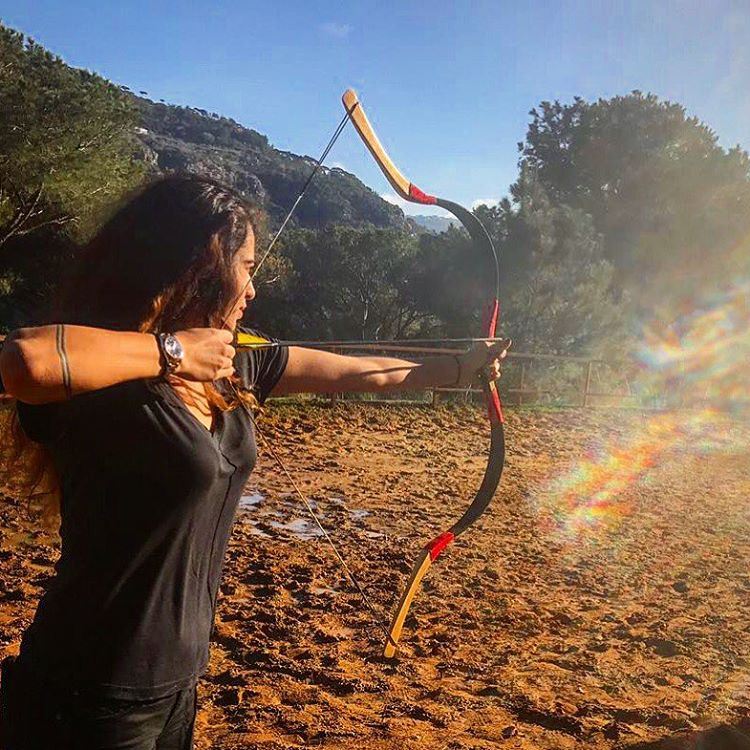 Focus on the  target and let your feelings go 🦁🏹  Archery ... (Beit Mery)
