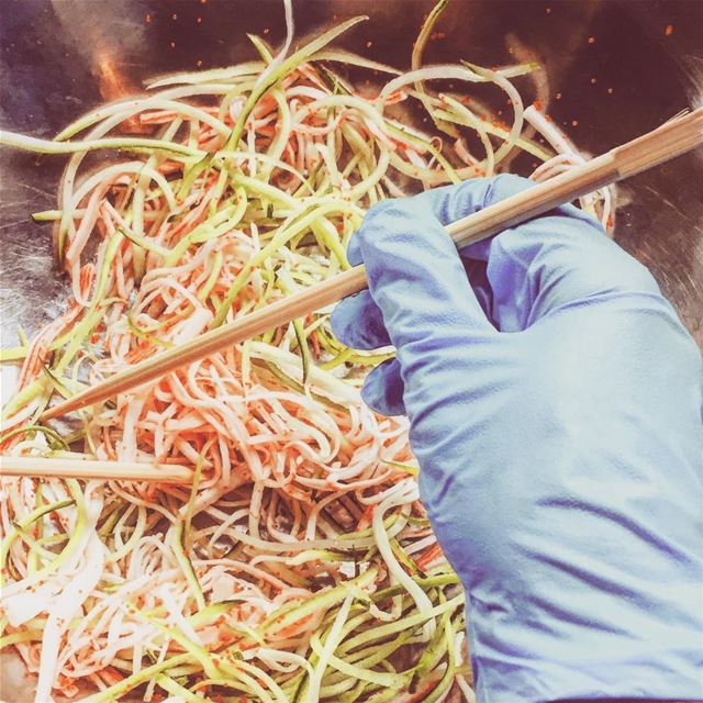  foodsafety everywhere gloves kitchen hygiene foodsafetylebanon crabsalad...