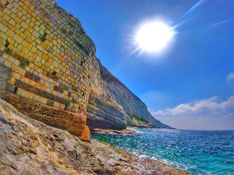 For the love of NAQOURA 💙........ insta_lebanon  goproleb  gopro... (الناقورة / Al Naqoura)