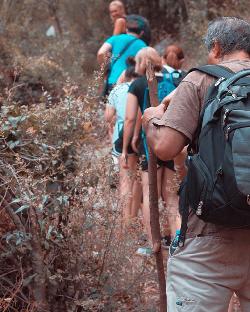 Forest HikeWalk for 10 km with a wonderful team in a forest @jabalmoussa ... (Chouène, Mont-Liban, Lebanon)