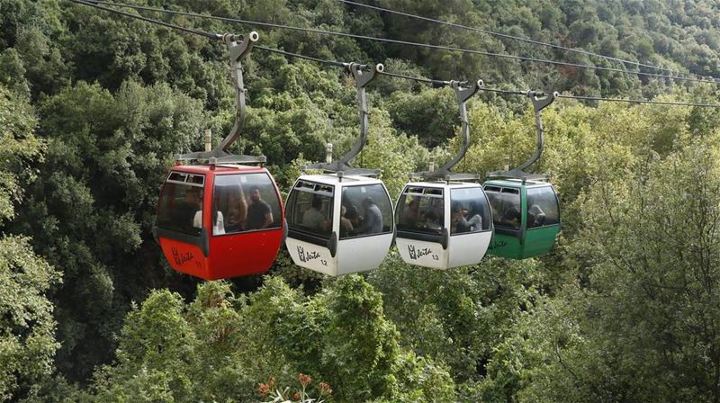 Four Musketeers of Lebanon... jeitagrotto  teleferique  lebaneseflag ... (Jeita Grotto)