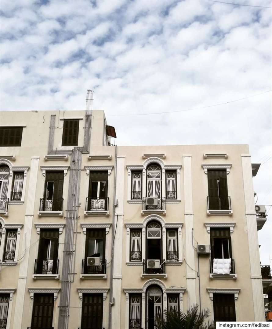 French colonial style architecture in Beirut ... (Beirut, Lebanon)