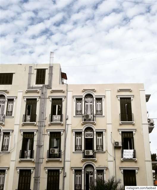 French colonial style architecture in Beirut ... (Beirut, Lebanon)