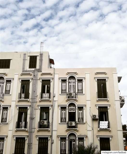 French colonial style architecture in Beirut ... (Beirut, Lebanon)