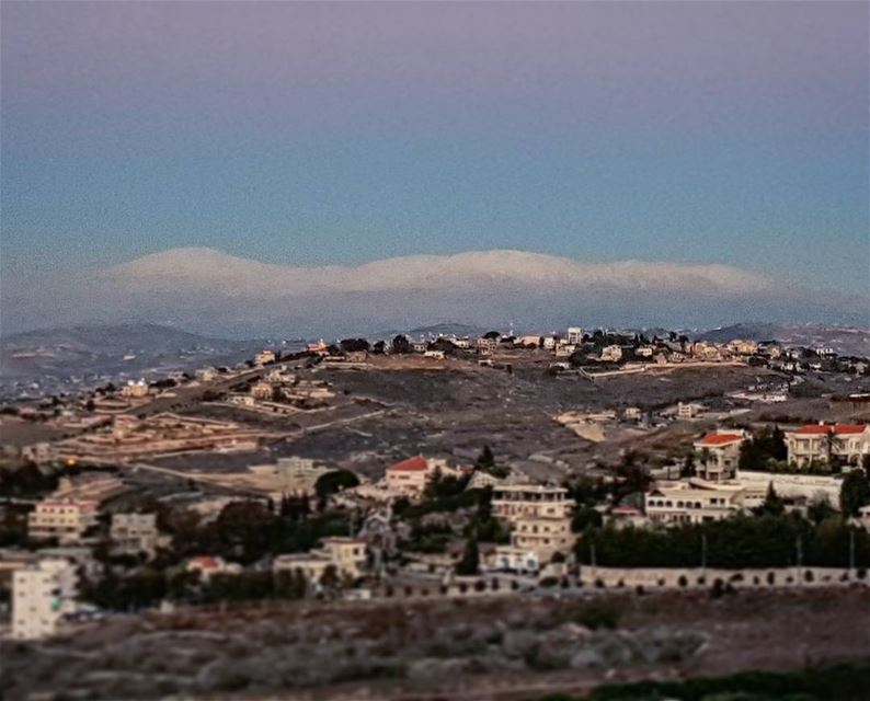 Fresh Fall  snowfall  mthermon  winter  lebanese  landscape  tibnine ... (Tibnin)