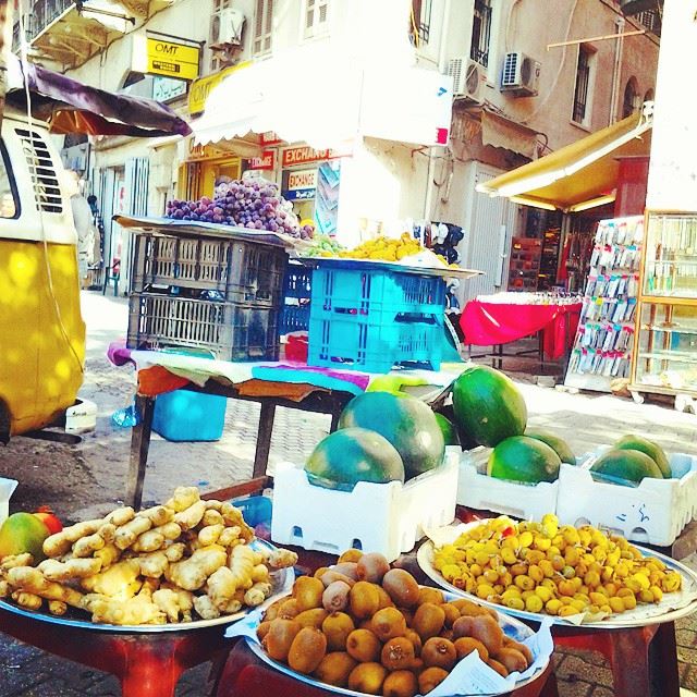 Fresh fruits from Tal square.قرب عالطيب...  TripoliLB  Tripoli  souks ...