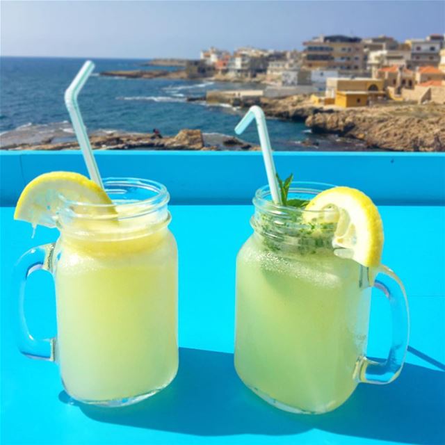 Freshly squeezed 🍋 Anfeh, Lebanon 🇱🇧 @albaydar.anfeh ......... (Al Baydar Restaurant)