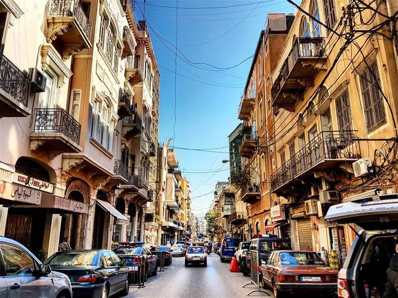 Friday Dreaming  wishiwasthere  bigbluesky  gemmayze  scene  citylife ... (Beirut, Lebanon)