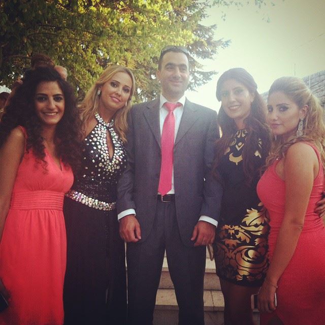  friends  colleagues  coral  black  wedding  church  mtein  lebanon ...