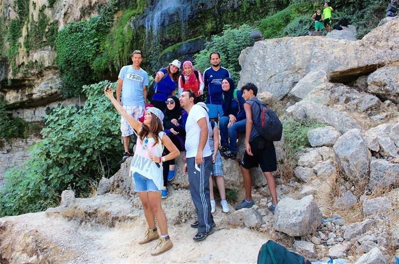  friendship  selfie  jezzine  lovely place freindsofnature gathering ... (شلال جزين)