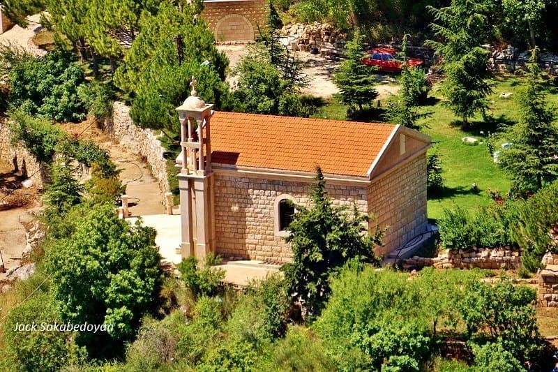 From Akoura  church  akoura  jbeildistrict  mountlebanon  trees ...