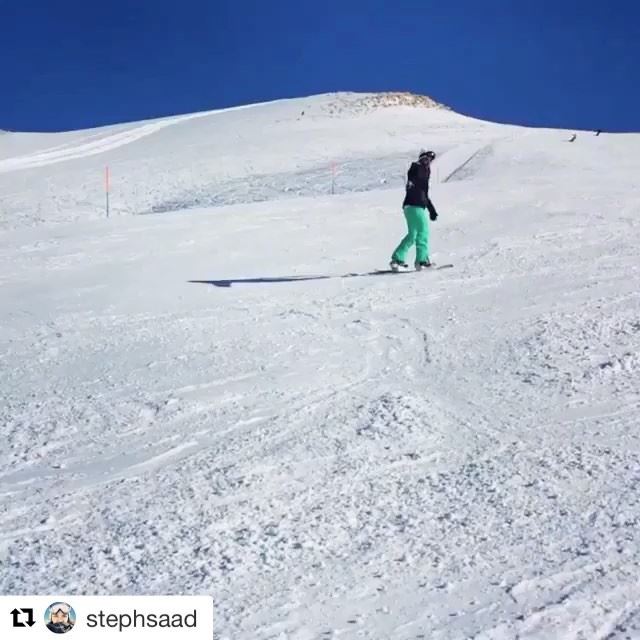 From beginner to BOSS 🔥 Repost @stephsaad with @repostapp・・・how to... (Mzaar Kfardebian Ski Resort)