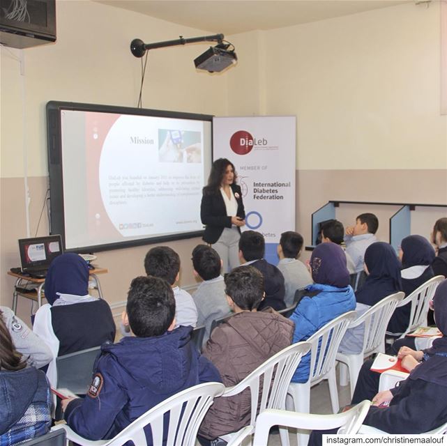 From @dialeb’s latest Diabetes in the Classroom awareness session at St... (Haret Hreik)