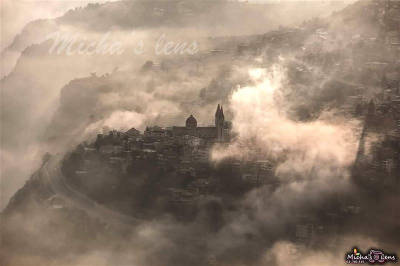 From inside the fog ...  lebanonbylocal  discover961  lebanon ...