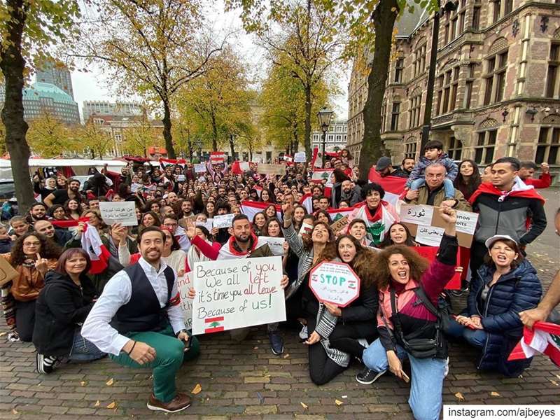 From Netherlands with love. Long live Lebanon.  revolution  lebanon ... (The Hague, Netherlands)