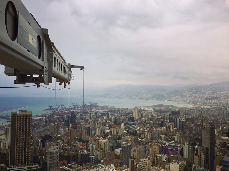 From The highest point of Beirut...... livelovebeirut ... (Beirut, Lebanon)