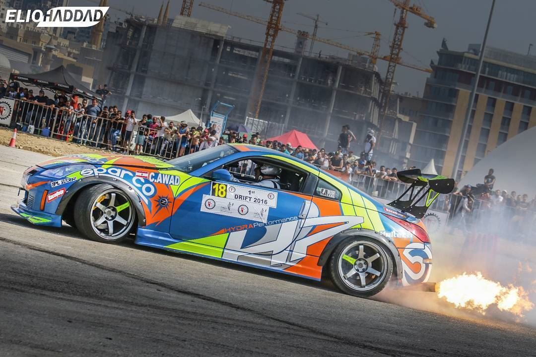 🔴From the Lebanese Drift Championship Round 1at Beirut Water Front. @Beiru