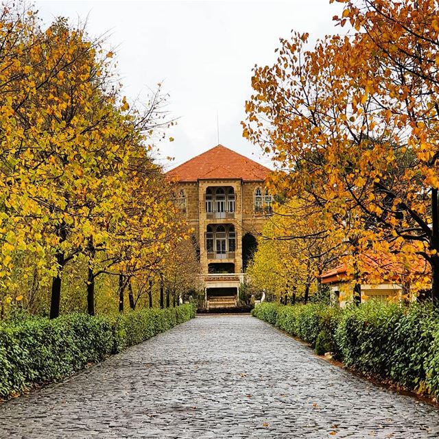 Front> side>up🇱🇧❤ villa  pathway  oldhouse  colorful  autumn ... (Lebanon)