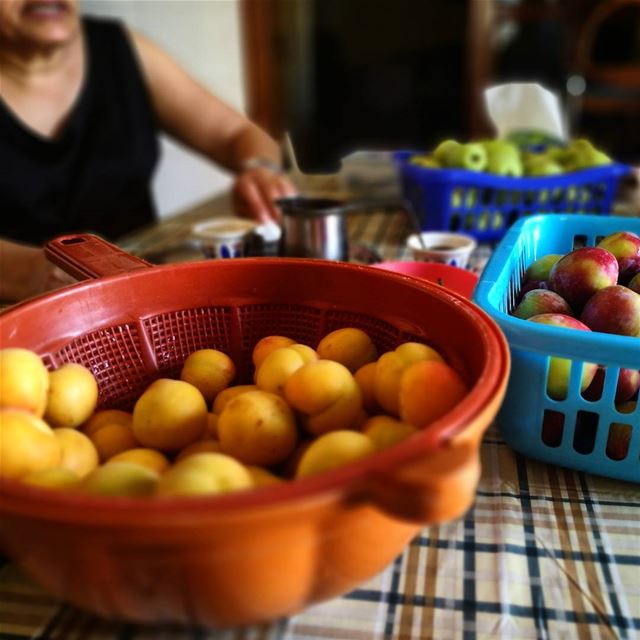 Fruits and coffee -  ichalhoub in al- koura north  Lebanon / ...