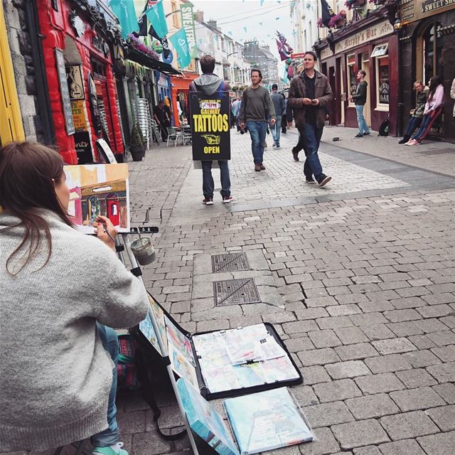 Galway, Ireland: street art & body art & everything art.I wish I got to... (Galway, Ireland)