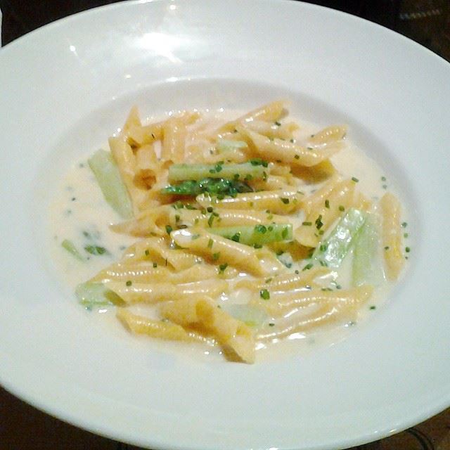 Garganelli with asparagus & chives....warm, creamy and seriously tasty!...