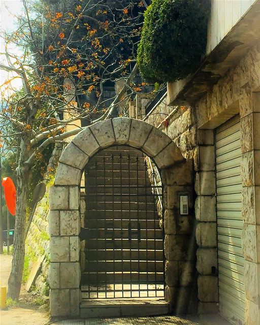 Gate to stairway  mountain  house  architecture  stone  gate  traditional ...