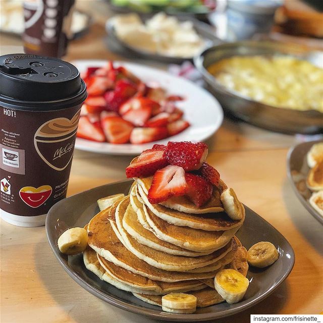 Gd Morning 🥰 .. pancakemorning 🥞🍴 internationalbreakfast  breakfast ... (Sainte-Agathe-des-Monts, Quebec)