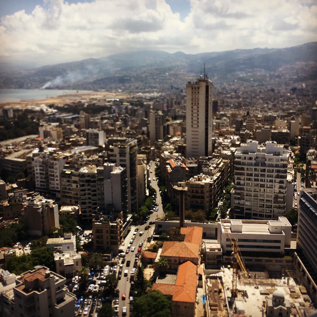 Geitawi from above  summer  airphotography  beirut  city ... (Achrafieh, Lebanon)