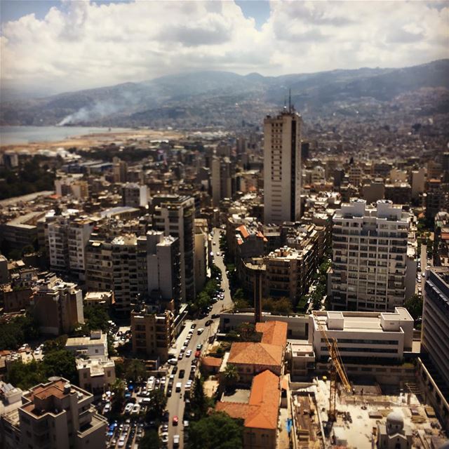 Geitawi from above  summer  airphotography  beirut  city ... (Achrafieh, Lebanon)