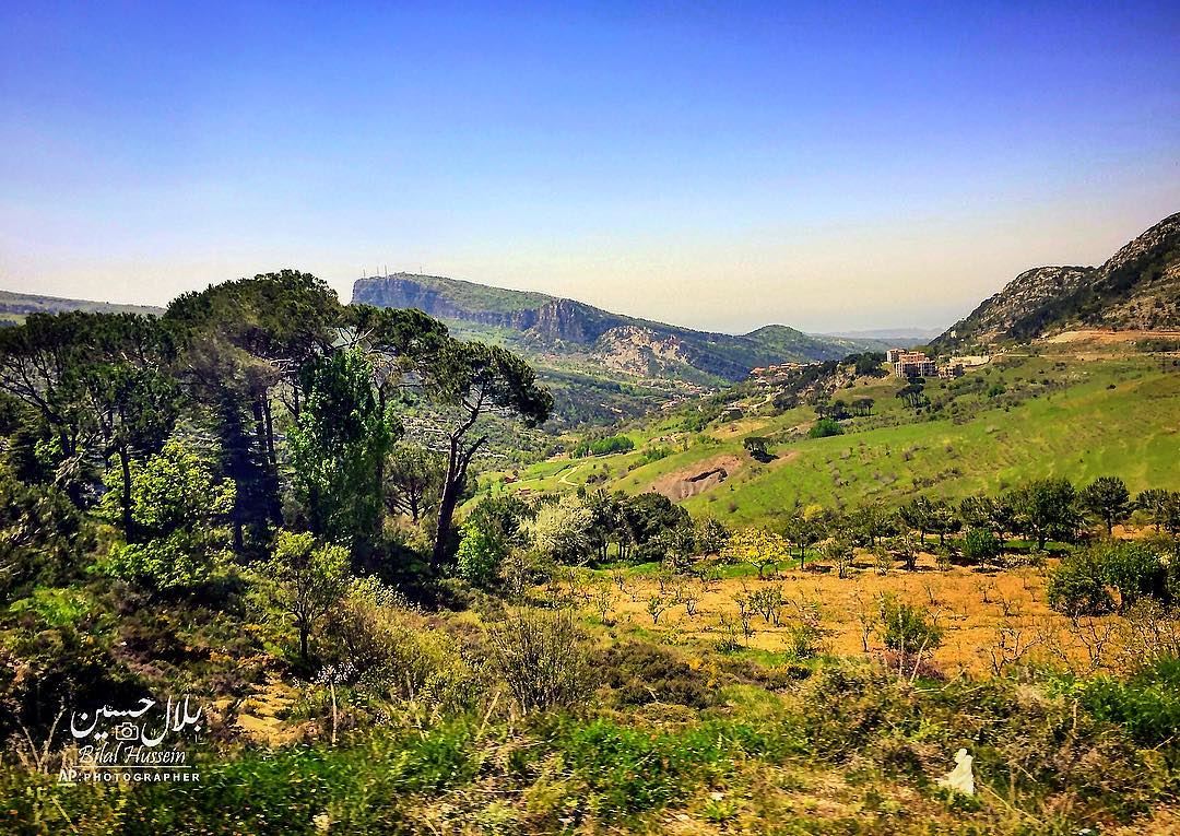 General view of the northeast mountain town of Bcharre, Lebanon.  Lebanon ...