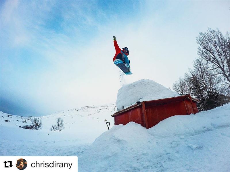Getting us through this Monday like 🤤... Repost @chrisdirany with@repos (Mzaar Kfardebian Ski Resort)