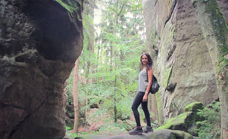  girl at the  bohemianparadise 🌿 bohemia  paradise  perfect  mountains ... (Bohemian Paradise Geopark UNESCO)