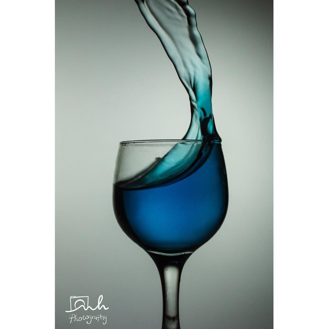 Glass and Liquid  highspeed  blue  light  studio  sunday  photography ...