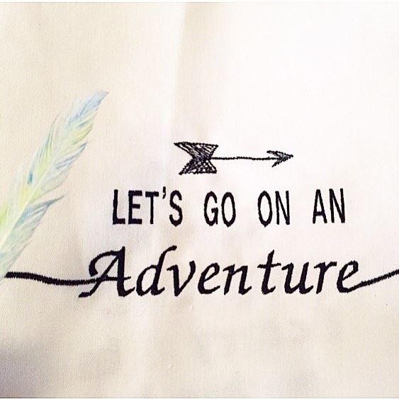 Going on an adventure ⛰ Write it on fabric by nid d'abeille  kids ...