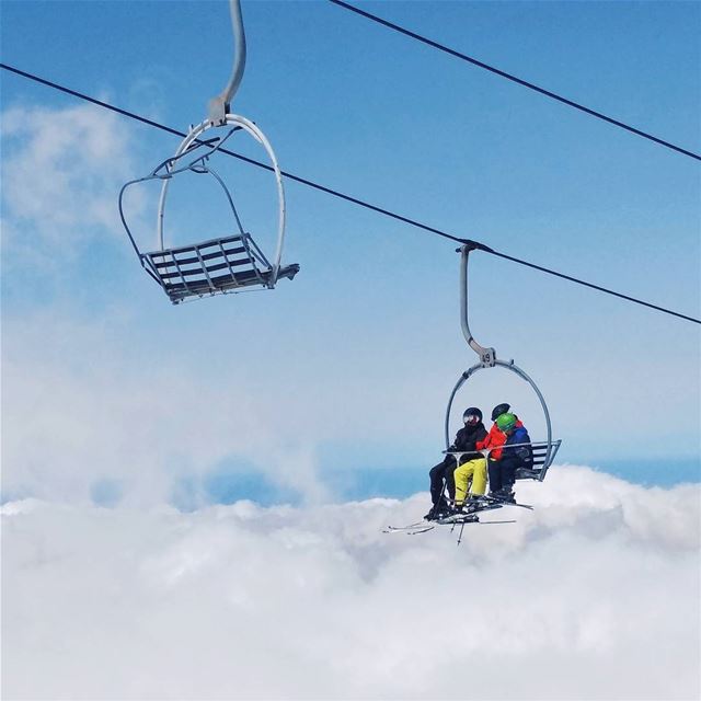 "Going up"  skileb  skiingsociety  livelovebeirut  livelovemzaar ... (Mzaar Kfardebian)