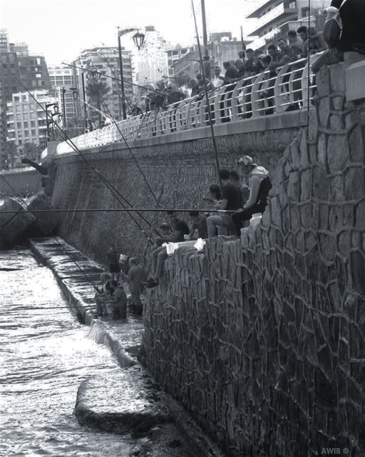  good  evening  fishing  streetphotography  outdoors  photography ... (Ain El Mreisse, Beyrouth, Lebanon)