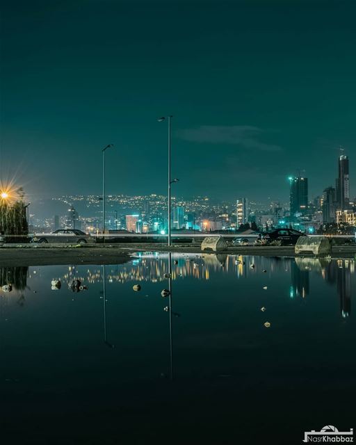 Good evening...  streetphotography  urban  cityscape  reflection ... (Beirut By Bike)