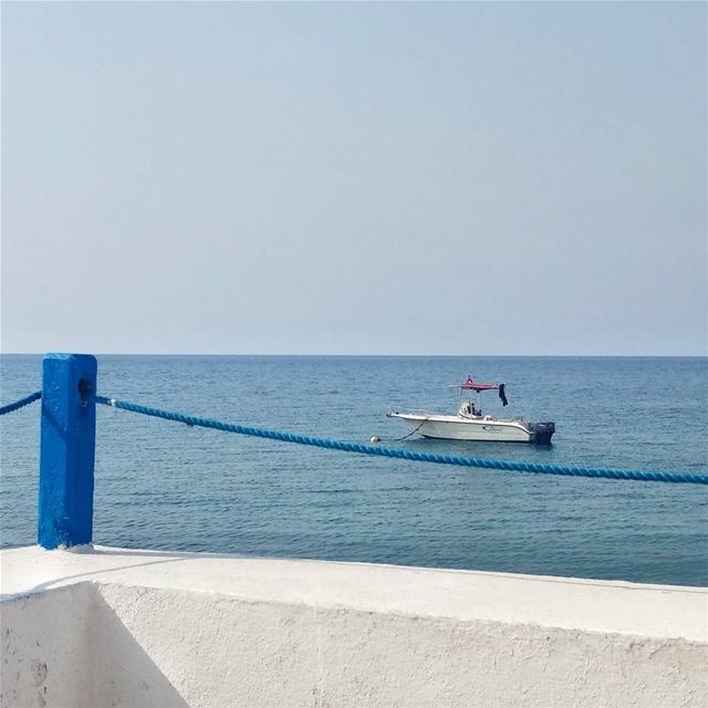 Good morning 💙 🚤 anfeh  lebanon  lebanonbyalocal  lebanontimes ... (Anfah, Liban-Nord, Lebanon)