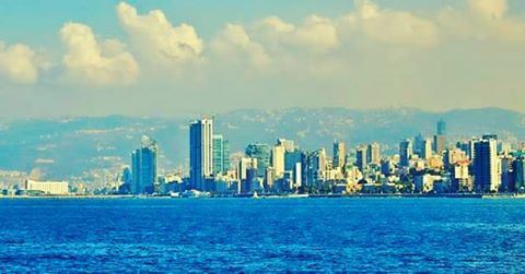 Good morning  Beirut Lebanon  Lebanese  Mediterranean  sea  landscape ... (Beirut, Lebanon)