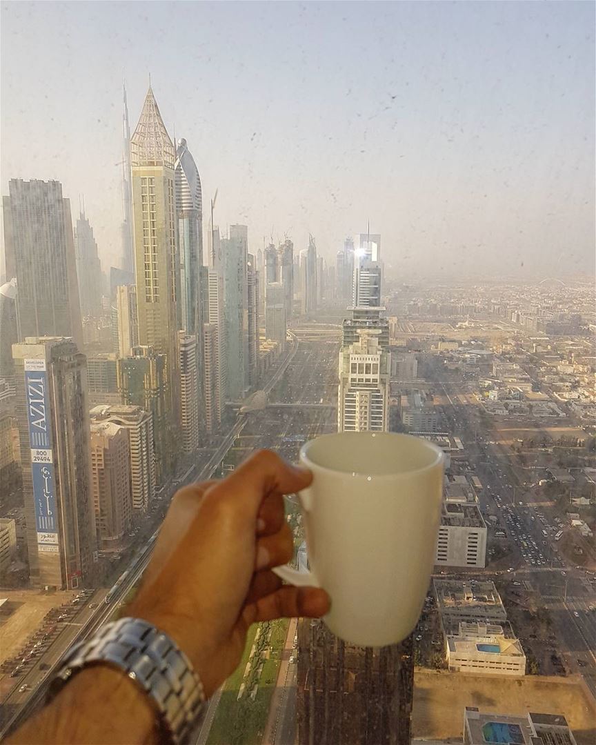Good morning dubai from @millenniumplazahoteldubai ☕☕☕ صباح_الخير ... (Millennium Plaza Hotel Dubai)