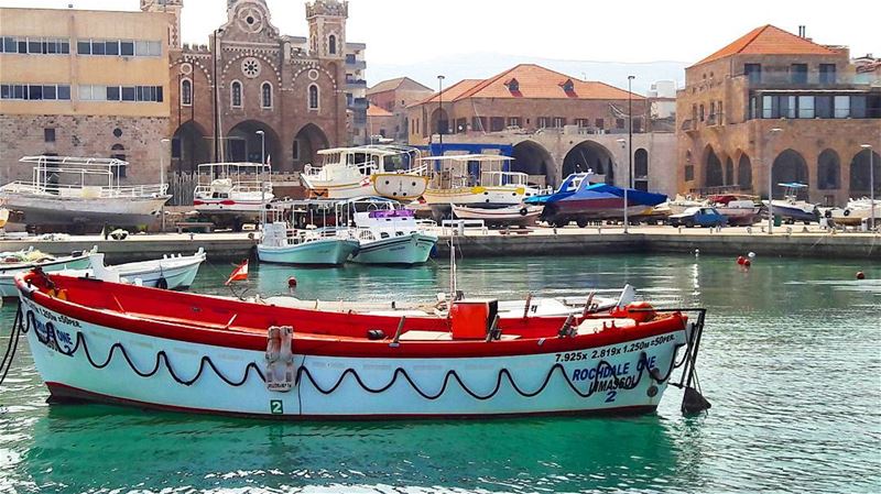 Good morning from  Batroun 's colorful port Lebanon  Lebanese ... (Port Batroun)