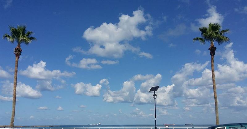 Good morning from saida  saida  lebanon  southlebanon  sea  sky  clouds ...