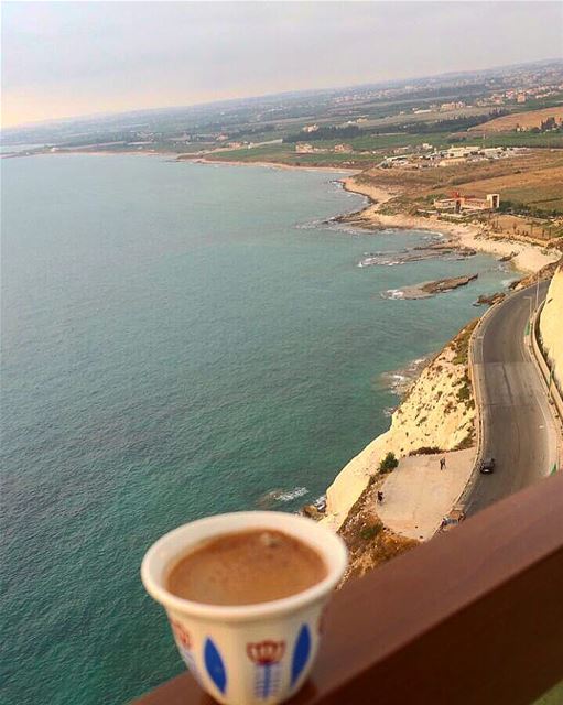 Good Morning from south of my beautiful  lebanon 💙☕️....... (الناقورة البياضة)