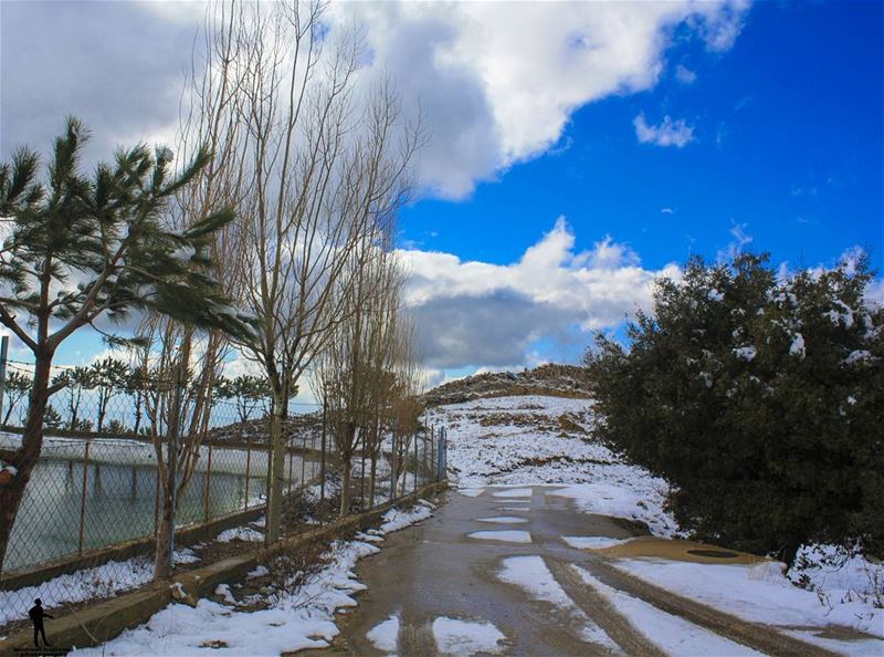 good morning  jbaa  lake sky  clouds snow lebanon lebanonbyalocal ... (Jbaa Al Shouf)