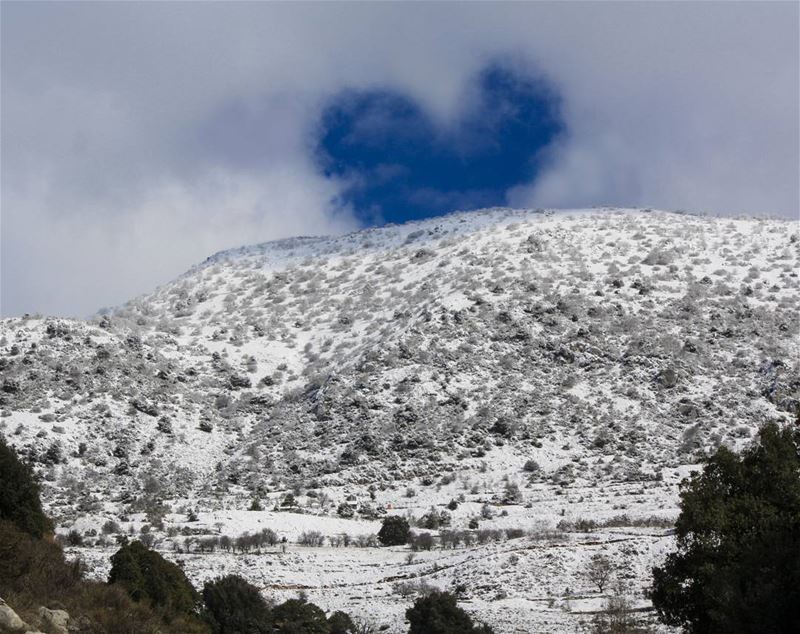 Good morning  jbaamountians  jbaa chouf  snow  lebanon...